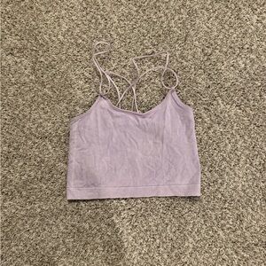 SO Purple Fitted Crop Camisole